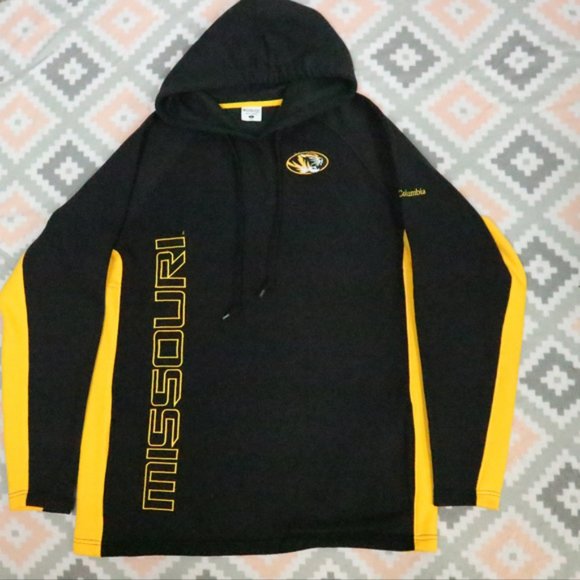 VTG MISSOURI MIZZOU Columbia Pocket Hoodie SZ LARGE